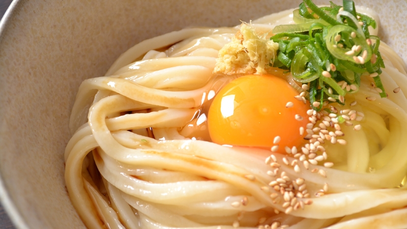 玉子かけうどん(並)